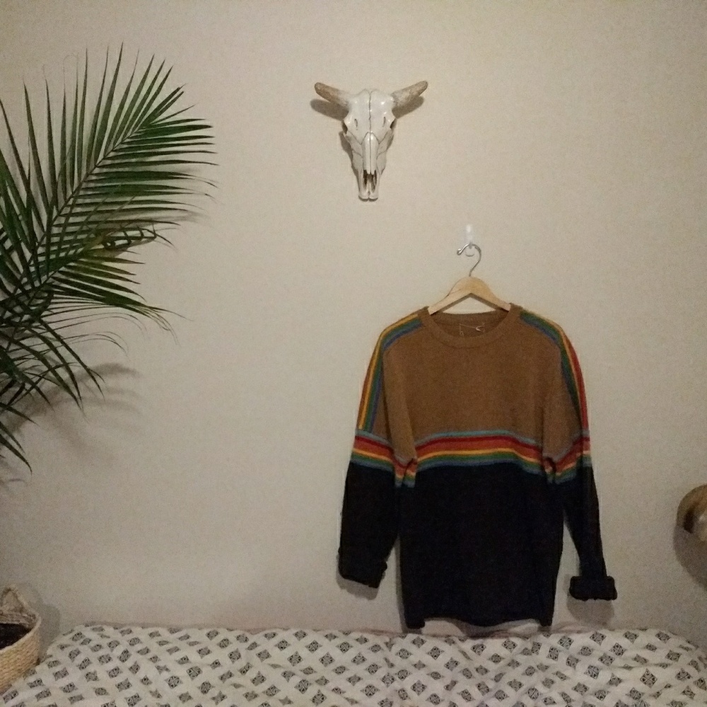 Vintage oversized rainbow sweater